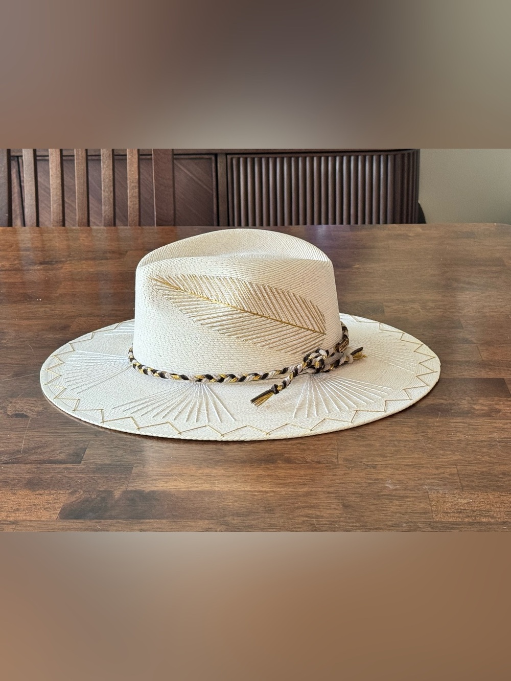 Kapalua Neutrals Hat by Corazon Playero small euc Mexico 🇲🇽